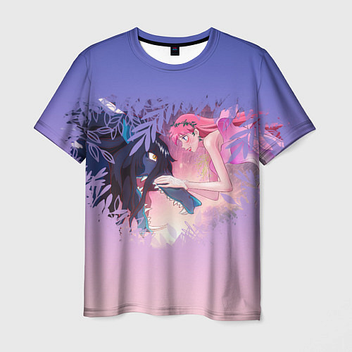 Мужская футболка Красавица и дракон heart / 3D-принт – фото 1
