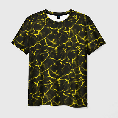 Мужская футболка Yellow Ripple Желтая Рябь / 3D-принт – фото 1