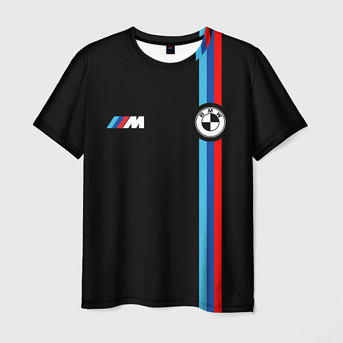 Мужская футболка БМВ 3 STRIPE BMW / 3D-принт – фото 1
