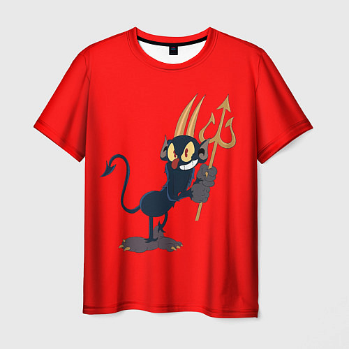 Мужская футболка Дьявол персонаж Cuphead / 3D-принт – фото 1