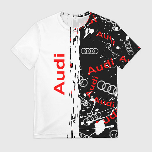 Мужская футболка АУДИ Autosport Паттерн / 3D-принт – фото 1