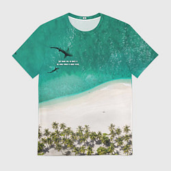 Мужская футболка He shark will be happy if the whole world is under