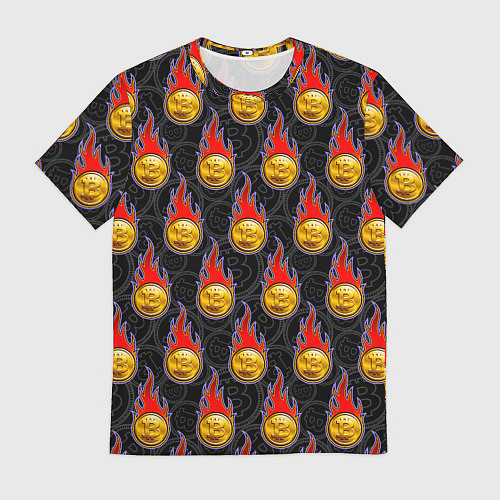 Мужская футболка Биткоины - Bitcoins / 3D-принт – фото 1