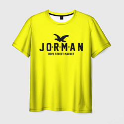 Футболка мужская Узор Yellow Jorman Air Dope Street Market, цвет: 3D-принт