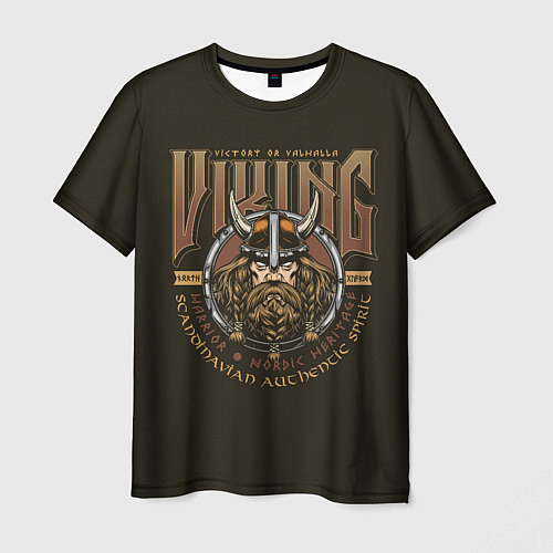 Мужская футболка VIKING Викинг / 3D-принт – фото 1