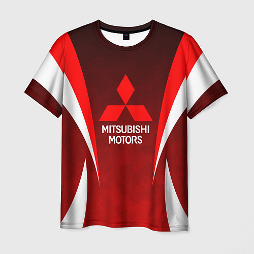 Мужская футболка MITSHUBISHI RED CAMO / 3D-принт – фото 1