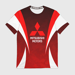 Футболка мужская MITSHUBISHI RED CAMO, цвет: 3D-принт