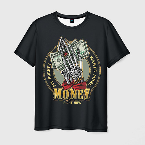 Мужская футболка MONEY мой карман хочет больше / 3D-принт – фото 1