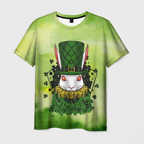 Мужская футболка Кролик в шляпе / 3D-принт – фото 1