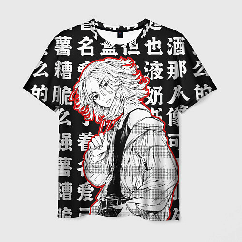 Мужская футболка Майки и иероглифы Токийские мстители / 3D-принт – фото 1