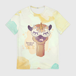 Футболка мужская Dream come true!, цвет: 3D-принт
