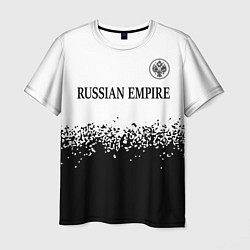 Футболка мужская RUSSIAN EMPIRE - ГЕРБ Спрей, цвет: 3D-принт