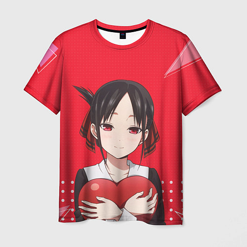 Мужская футболка Kaguya Heart / 3D-принт – фото 1