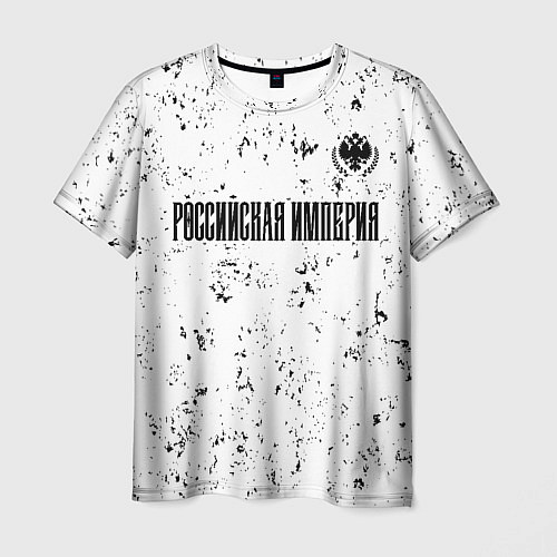 Мужская футболка RUSSIAN EMPIRE - ГЕРБ Гранж / 3D-принт – фото 1