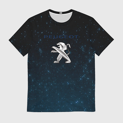 Мужская футболка Peugeot звезды / 3D-принт – фото 1