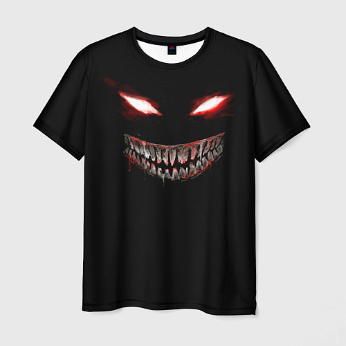 Мужская футболка Красноглазый демон Dead Inside / 3D-принт – фото 1