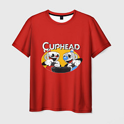 Футболка мужская Cuphead and Mugman Gamers, цвет: 3D-принт