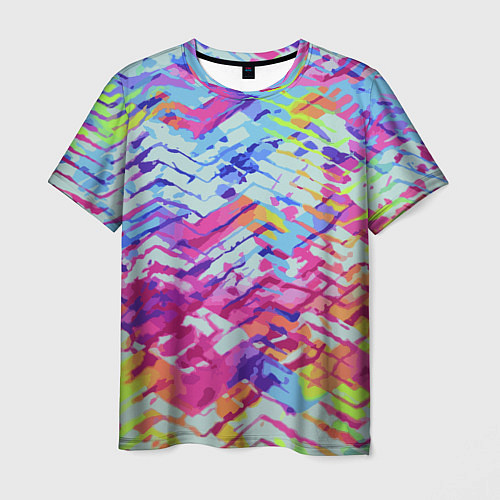 Мужская футболка Color vanguard pattern / 3D-принт – фото 1