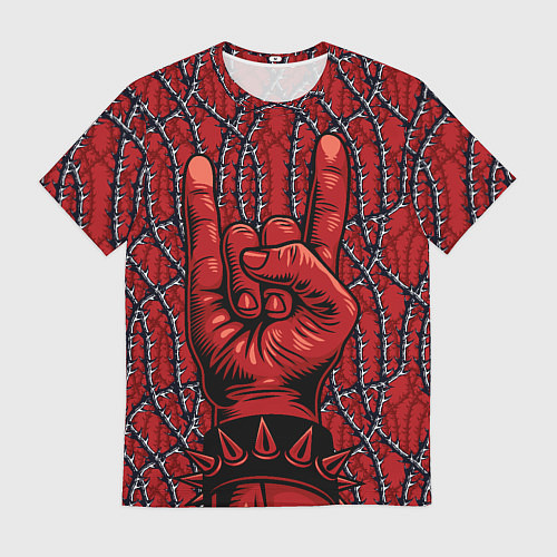 Мужская футболка Рок-н-ролл рулит / 3D-принт – фото 1