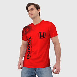 Футболка мужская HONDA DREAMS - Огонь, цвет: 3D-принт — фото 2