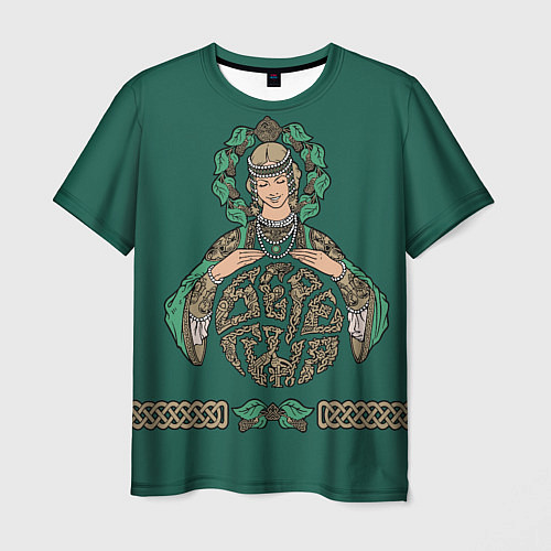 Мужская футболка Древнеславянская богиня Берегиня / 3D-принт – фото 1