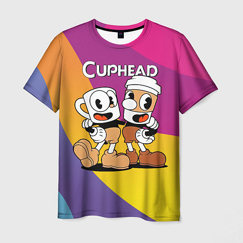 Мужская футболка Cuphead Show Чашечки / 3D-принт – фото 1