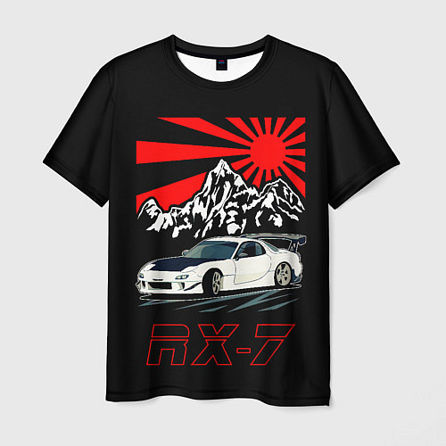Мужская футболка Мазда RX - 7 / 3D-принт – фото 1