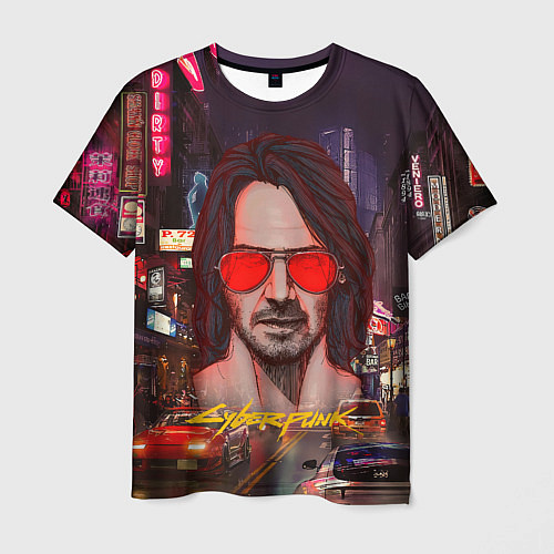 Мужская футболка Johnny Cyberpunk2077 Джонни / 3D-принт – фото 1