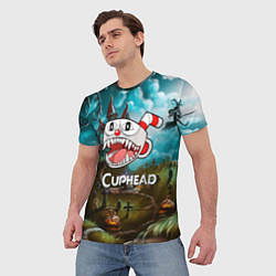 Футболка мужская Cuphead Zombie, цвет: 3D-принт — фото 2