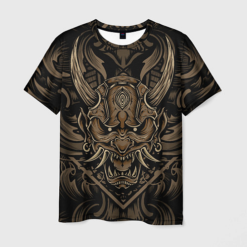 Мужская футболка Демон в узорах / 3D-принт – фото 1