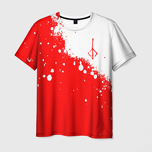 Мужская футболка BLOODBORNE HUNTER СИМВОЛ ОХОТНИКА / 3D-принт – фото 1