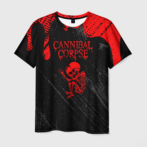 Мужская футболка Cannibal corpse потеки крови / 3D-принт – фото 1