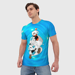 Футболка мужская Две чашечки Cupheadг, цвет: 3D-принт — фото 2