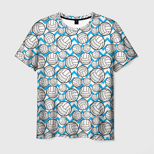 Мужская футболка Мячи Волейбольные / 3D-принт – фото 1