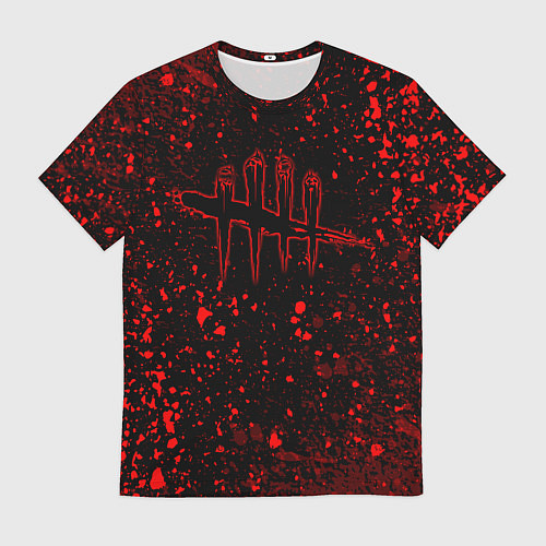 Мужская футболка Dead by daylight брызги / 3D-принт – фото 1