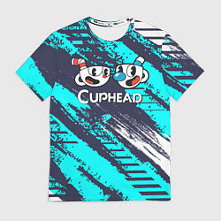 Футболка мужская Cuphead две чашечки, цвет: 3D-принт