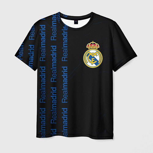Мужская футболка REAL MADRID Разводы / 3D-принт – фото 1