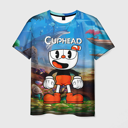 Мужская футболка Cuphead Красная чашечка / 3D-принт – фото 1