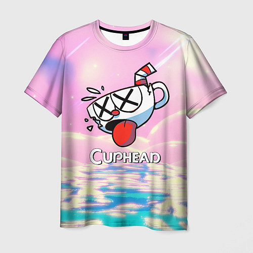 Мужская футболка Cuphead Разбитая чашечка / 3D-принт – фото 1