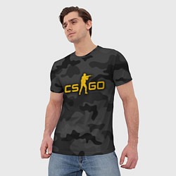 Футболка мужская Counter-Strike Камуфляж Тёмные Воды, цвет: 3D-принт — фото 2