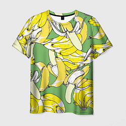 Мужская футболка Banana pattern Summer Food