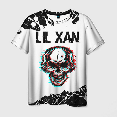 Мужская футболка Lil Xan ЧЕРЕП Краска / 3D-принт – фото 1