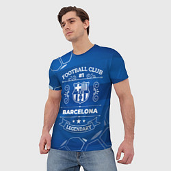 Футболка мужская Barcelona FC 1, цвет: 3D-принт — фото 2