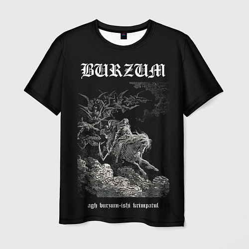 Мужская футболка Burzum ishi krimpatul / 3D-принт – фото 1