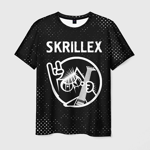 Мужская футболка Skrillex - КОТ - Потертости / 3D-принт – фото 1