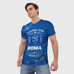 Футболка мужская Roma FC 1, цвет: 3D-принт — фото 2