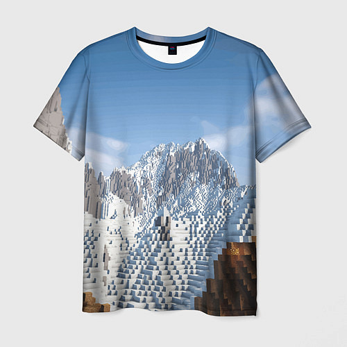 Мужская футболка Minecraft Mountains Video game / 3D-принт – фото 1