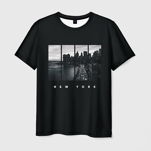 Мужская футболка НЬЮ ЙОРК NEW YORK / 3D-принт – фото 1
