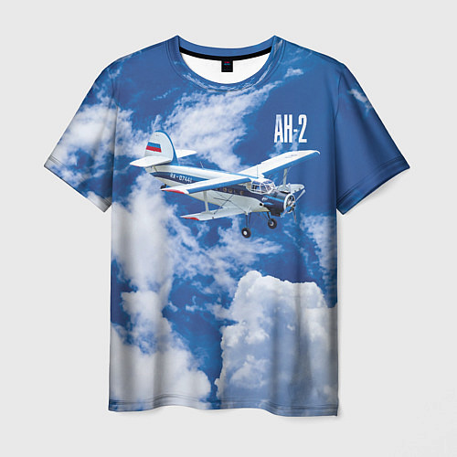 Мужская футболка Гражданский самолет Ан-2 / 3D-принт – фото 1
