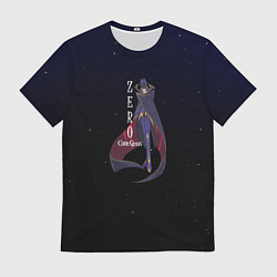 Футболка мужская Code Geass Зеро, цвет: 3D-принт
